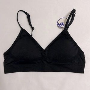 Blue 55 Everyday Basic Deep V-Neck Padded Black M/L